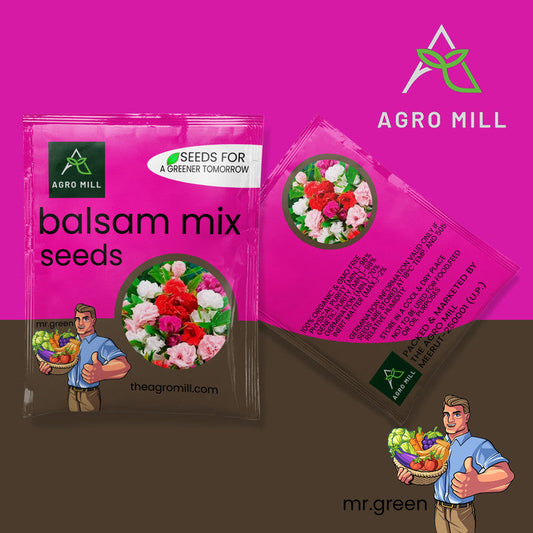 Balsam Mix | Gul Mehndi | Flower Seeds for Home Garden | Open Pollinated | 100% Organic | Non Gmo | 80-100 SEEDS