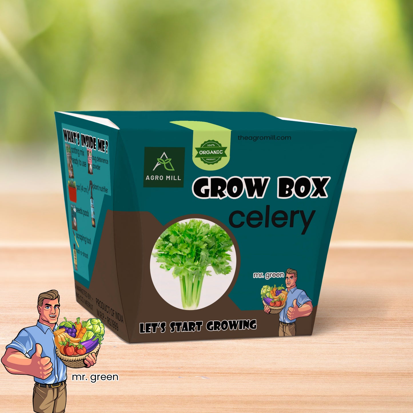 Premium Celery Grow Box: Easy Gardening for Fresh, Crisp Celery at Home