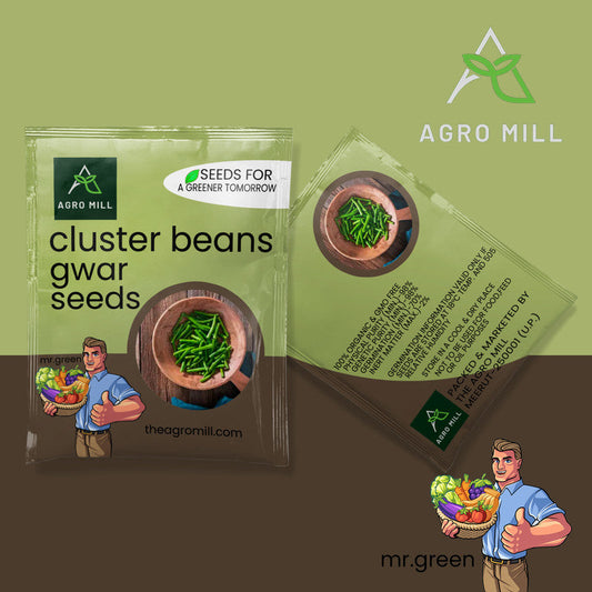 Cluster Beans | Guar/Gawar Phali Vegetable Seeds for Home Garden | Farming | Open Pollinated | 100% Organic | Non Gmo