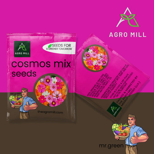 Cosmos Mix | Flower Seeds for Home Garden | Open Pollinated | 100% Organic | Non Gmo | 250-270 SEEDS