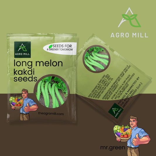 Kakdi | Long Melon | Vegetable Seeds for Home Garden | Farming | Open Pollinated | 100% Organic | Non Gmo | 5 Gm.