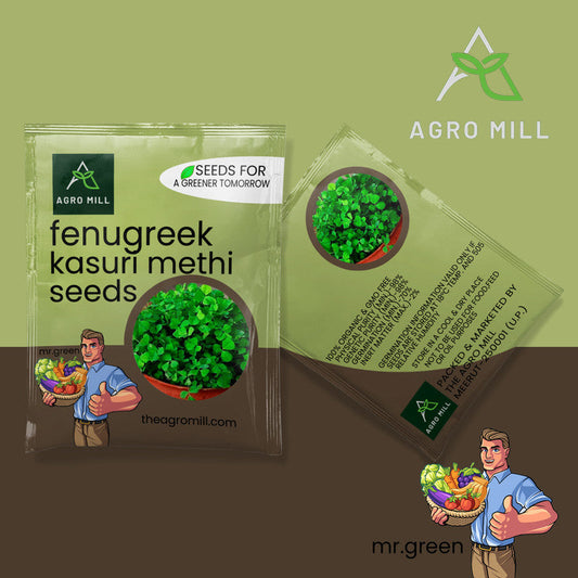 Fenugreek | Kasuri Methi | Vegetable Seeds for Home Garden | Farming | Open Pollinated | 100% Organic | Non Gmo