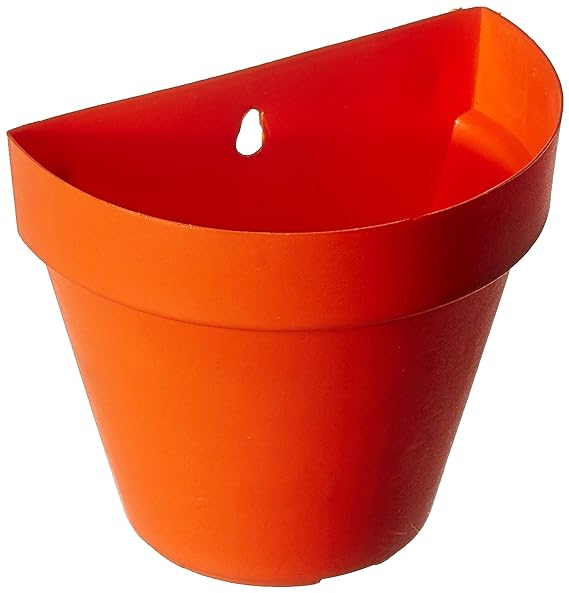 Wall-Mount Pots | 18cm | Set Of 6 | Orange