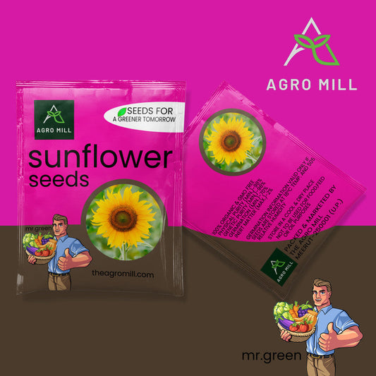 Sunflower | Surajmukhi | Flower Seeds for Home Garden | Open Pollinated | 100% Organic | Non Gmo | 35-40 SEEDS