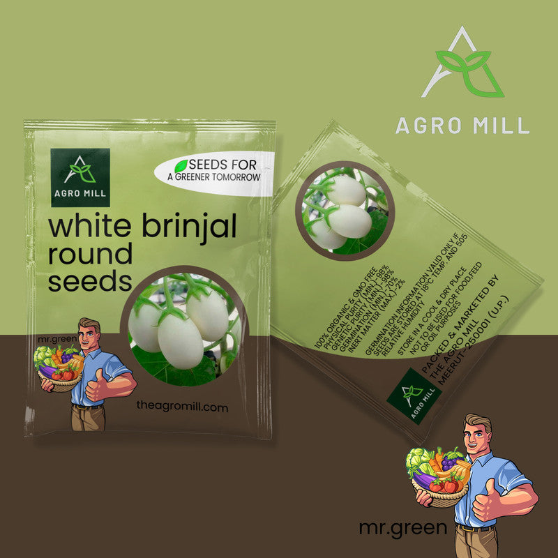 Vegetable Seeds Combo | Turnip | White Brinjal Round | Tomato | Snake Gourd | 100% Organic | Non Gmo