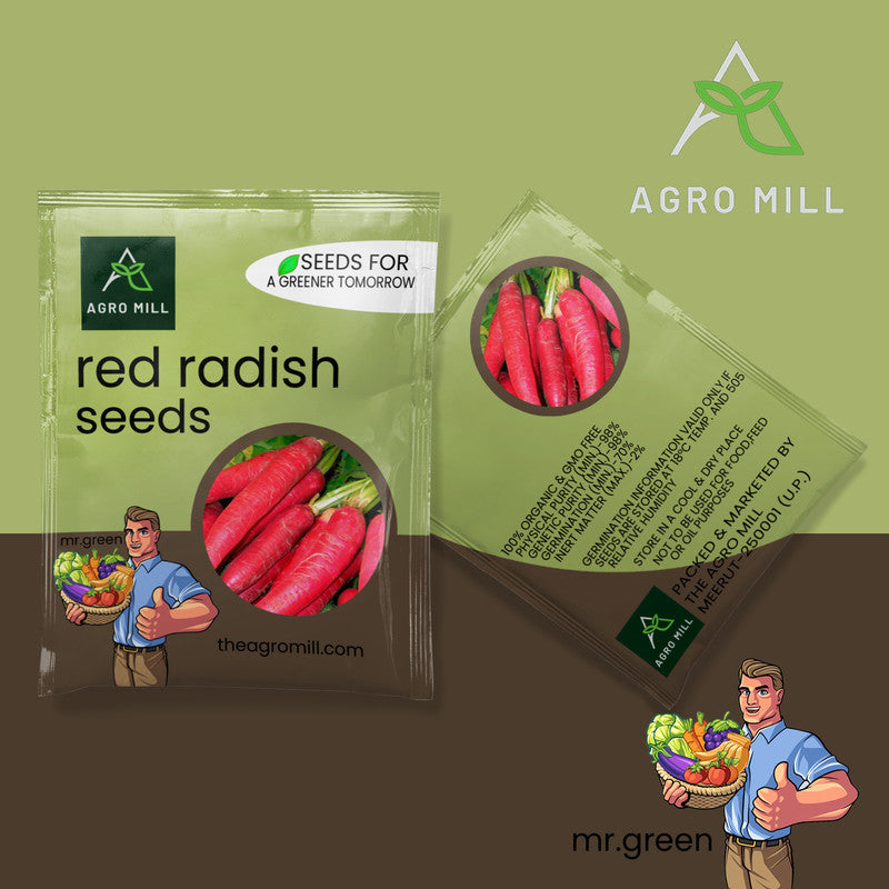 Vegetable Seeds Combo | Fenugreek | Bottle Gourd | Cucumber | Red Radish | 100% Organic | Non Gmo