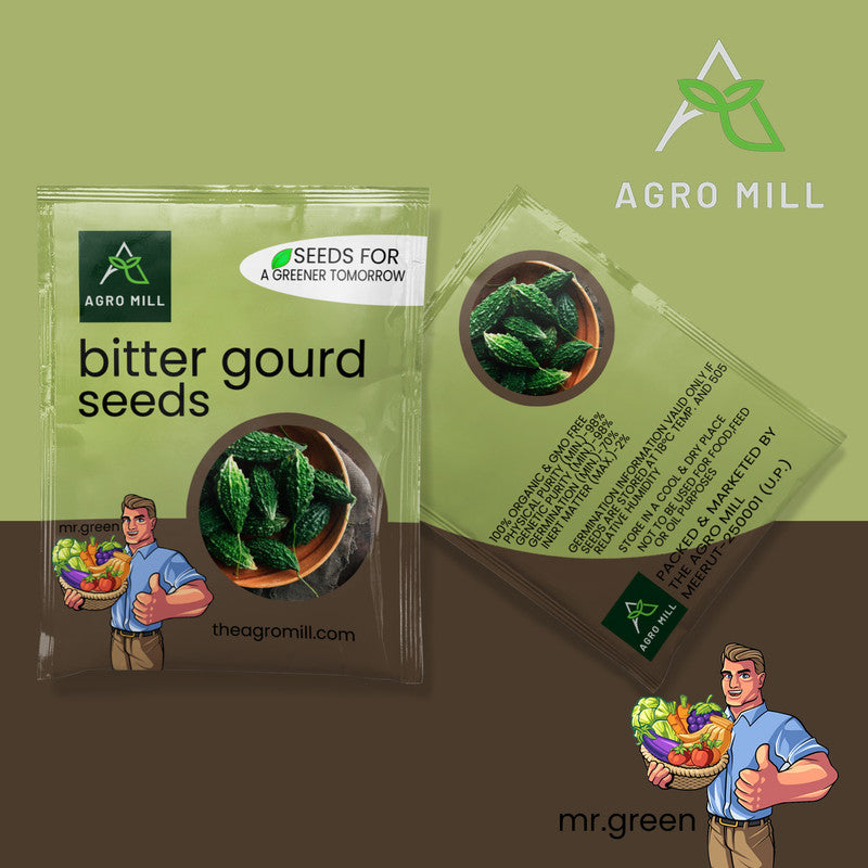 Vegetable Seeds Combo | Mustard Leaves | Bitter Gourd | French Beans | Pumpkin | 100% Organic | Non Gmo