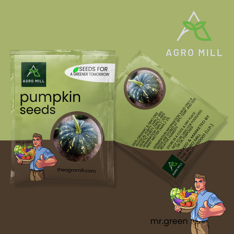 Vegetable Seeds Combo | Mustard Leaves | Bitter Gourd | French Beans | Pumpkin | 100% Organic | Non Gmo