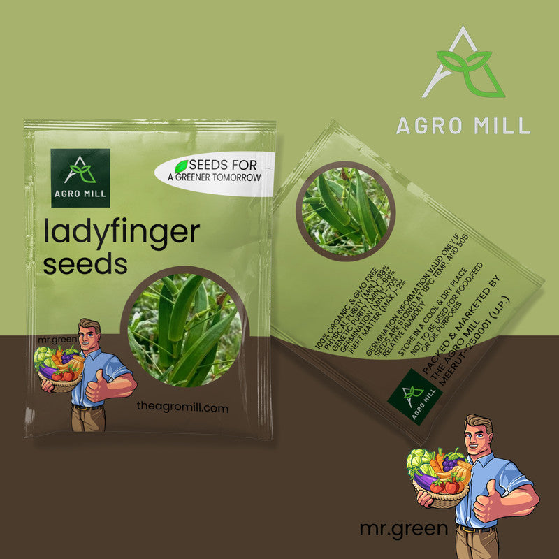 Vegetable Seeds Combo | Lady Finger | Lobhia | Onion | Ridge Gourd | 100% Organic | Non Gmo