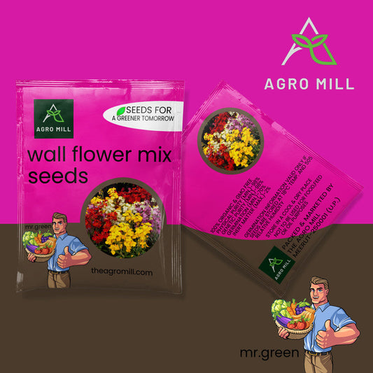 Wall Flower Mix |  | Flower Seeds for Home Garden | Open Pollinated | 100% Organic | Non Gmo | 280-300 SEEDS