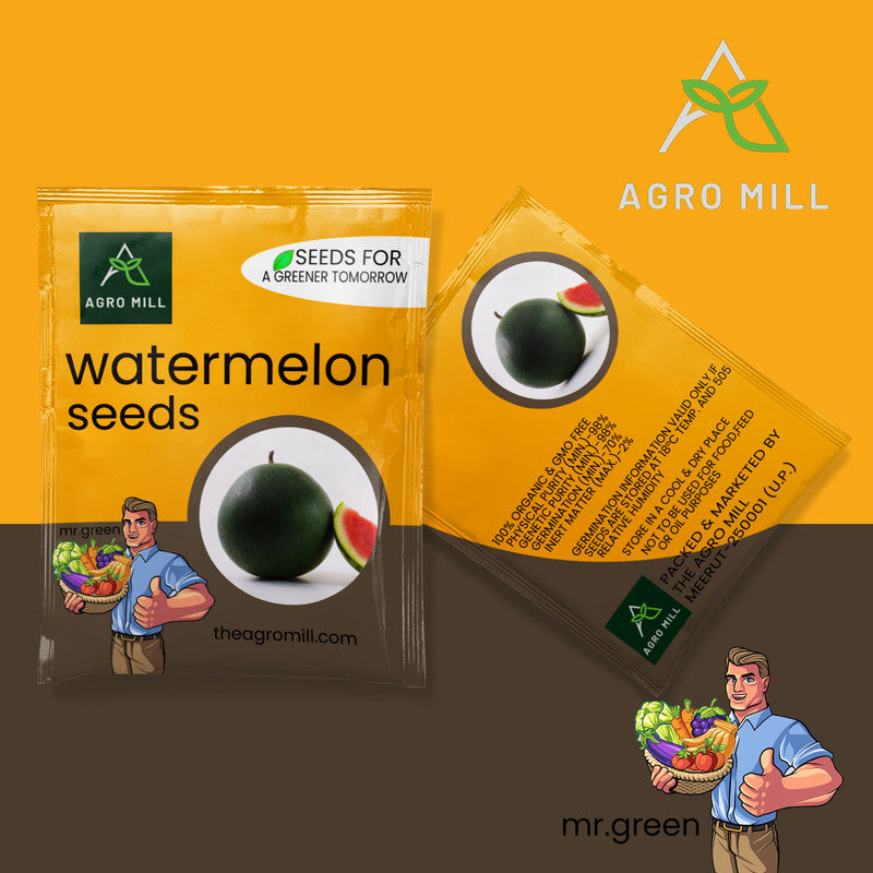 Watermelon | Tarbooz | Fruit Seeds for Home Garden | Farming | Open Pollinated | 100% Organic | Non Gmo | 80-100 Seeds